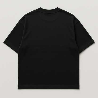 DRIP BLACK, OVERSIZED DROP SHOULDERS T-SHIRT, 210 GSM, 100% PREMIUM COTTON